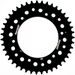 Rear sprocket SUPERSPROX STEALTH RST-990:43-BLK črna 43T, 520