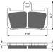 Zavorne obloge GOLDFREN 246 S3 (1 set = 2pcs small, 2pcs large)