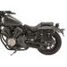 Leather saddlebag CUSTOMACCES API003N črna pair, with side metal base + universal support