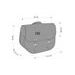 Leather saddlebag CUSTOMACCES SANT LOUIS APS005N črna left, with universal support