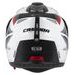 Motocross Helmet CASSIDA TOUR 2.0 X-TRA white/red/black/black matt peak S
