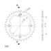 Rear ALU sprocket SUPERSPROX RAL-1760:36-BLK črna 36T, 520