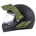 Motocross Helmet CASSIDA FORMX FLATOUT black matt/ green/ green matt peak XL