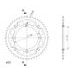 Rear sprocket SUPERSPROX STEALTH RST-209:50-RED rdeč 50T, 420