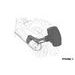 Single swing arm fender PUIG 3691J matt black