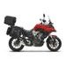 Set of SHAD TERRA TR40 adventure saddlebags and SHAD TERRA aluminium top case TR55 PURE BLACK, including mounting kit SHAD VOGE 500 DS/ DSX