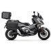 Komplet aluminijastih kovčkov z nosilci in ploščo SHAD TERRA BLACK, 48L zadnji kovček in 36L stranski kovčki SHAD HONDA X-ADV 750