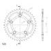 Rear sprocket SUPERSPROX STEALTH RST-991:41-ORG oranžna 41T, 525