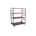 Fairing trolley with 3 shelves LV8 EQC3R.PRC.R rdeč