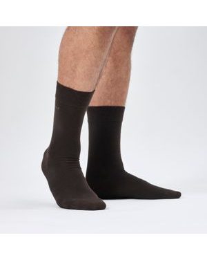MAKO DARK BROWN | Pánské ponožky z prémiové egyptské bavlny mako