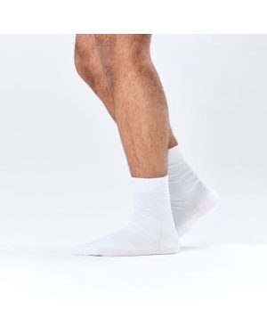 100% COTTON WHITE | Pánské zdravotní ponožky ze 100% bavlny a volným lemem - vhodní i pro diabetiky