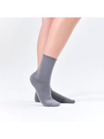 SOFT TOP GRAY | Pánské barefoot ponožky s měkkým došlapem, bez lemu - vhodné i pro diabetiky