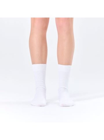 100% COTTON WHITE | Dámské zdravotní ponožky ze 100% bavlny a volným lemem - vhodní i pro diabetiky