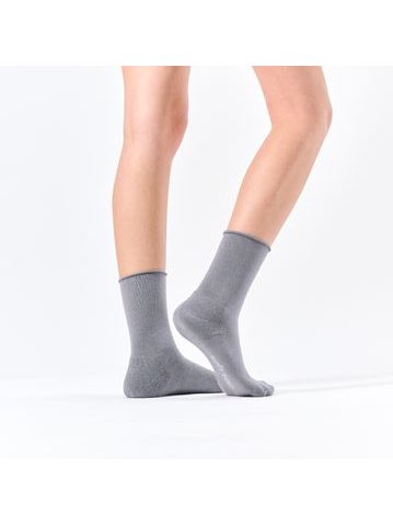 SOFT TOP GRAY | Dámské ponožky s měkkým došlapem, bez lemu - vhodné i pro diabetiky
