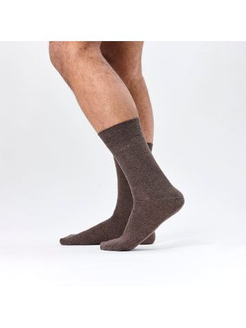 PREMIUM EGYPTIAN COTTON | Pánské ponožky BROWN & BROWN MELANGE | 2 páry