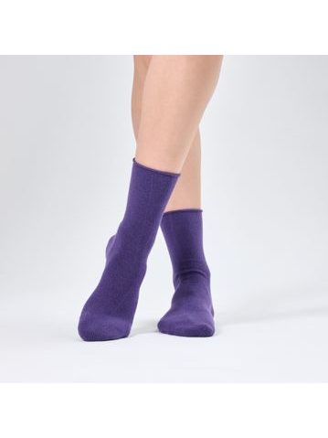 SOFT TOP PURPLE | Velmi pohodlné dámské ponožky s měkkým došlapem, bez lemu - vhodné i pro diabetiky.