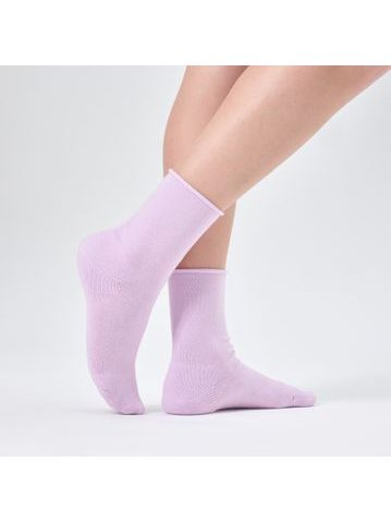 SOFT TOP LILAC | Velmi pohodlné dámské ponožky s měkkým došlapem, bez lemu - vhodné i pro diabetiky