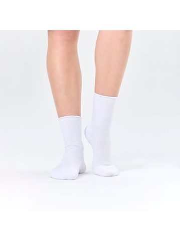 SOFT TOP WHITE | Dámské ponožky s měkkým došlapem, bez lemu - vhodné i pro diabetiky