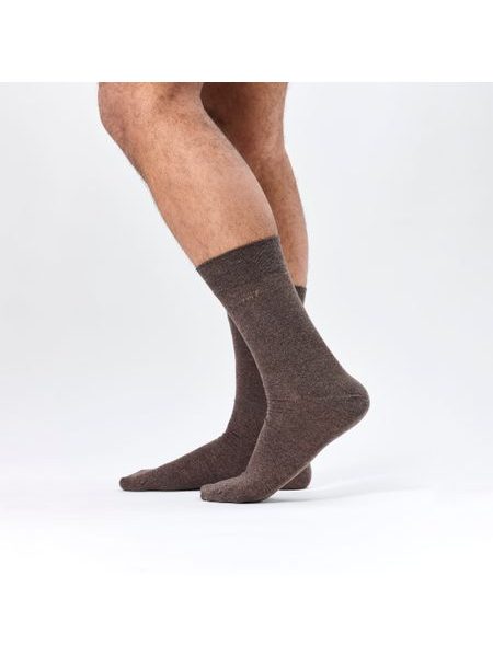 PREMIUM EGYPTIAN COTTON | Pánské ponožky BROWN & BROWN MELANGE | 2 páry