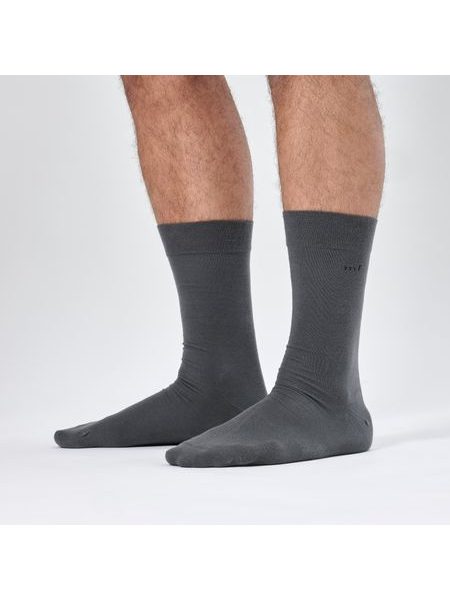 MAKO DARK GRAY | Pánské ponožky z prémiové egyptské bavlny mako