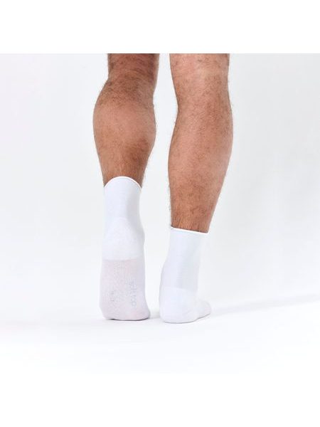 SOFT TOP WHITE | Pánské ponožky s měkkým došlapem, bez lemu - vhodné i pro diabetiky