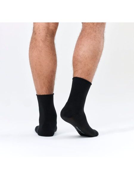 SOFT TOP BLACK | Pánské ponožky s měkkým došlapem, bez lemu - vhodné i pro diabetiky