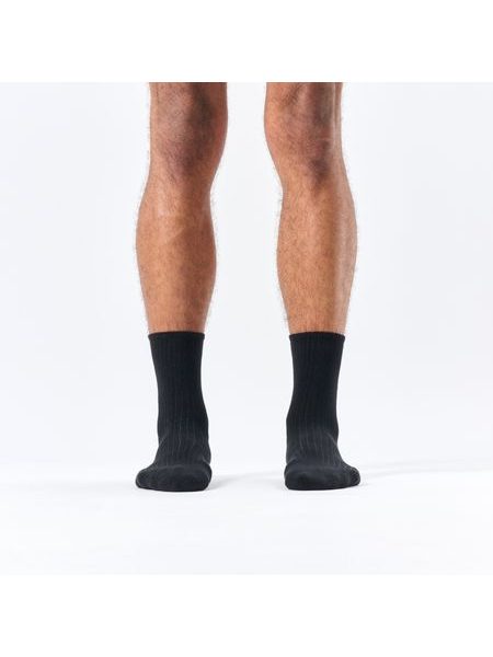 SENSITIVE BLACK | Pánské barefoot ponožky s blahodárným aloe vera a zinkem proti puchýřům