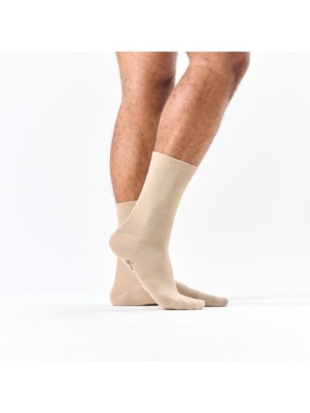 ALOE SILVER BEIGE | Pánské ponožky s Aloe vera a antibakteriálním stříbrem