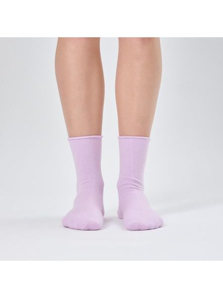 SOFT TOP LILAC | Velmi pohodlné dámské ponožky s měkkým došlapem, bez lemu - vhodné i pro diabetiky