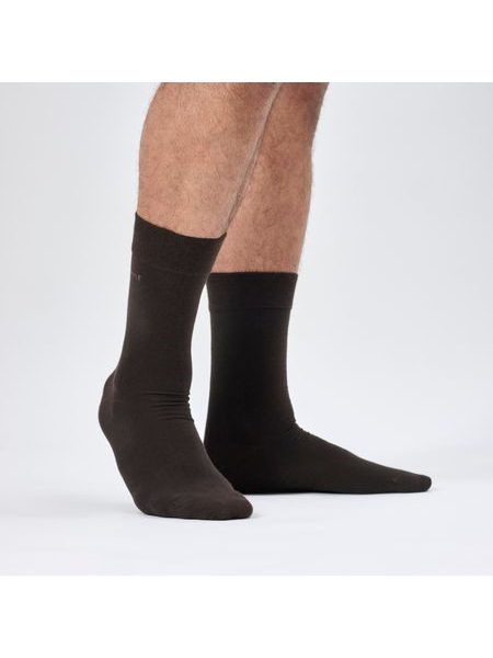 MAKO DARK BROWN | Pánské ponožky z prémiové egyptské bavlny Mako