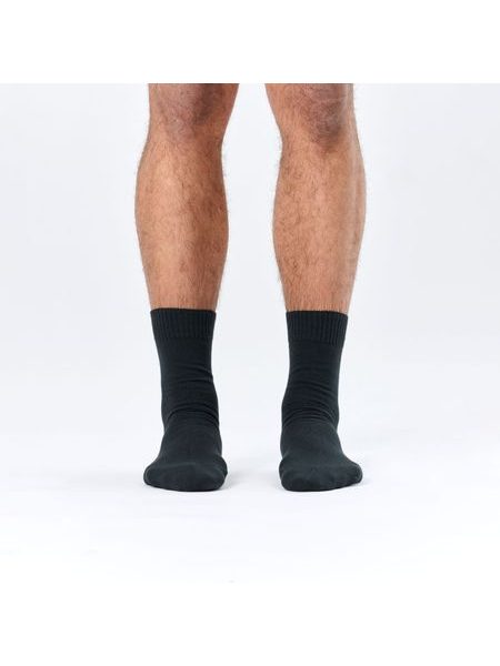 100% COTTON BLACK | Pánské zdravotní ponožky ze 100% bavlny a volným lemem - vhodní i pro diabetiky