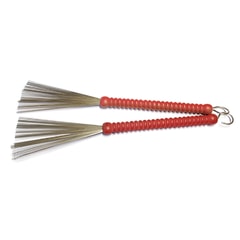 Ludwig L190 Red Ribbed Handle Brushes
