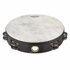 Remo TA-5210-70 Fiberskyn Tambourine – Quadura Black, 10"