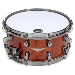 Tama BES1465BA-GAC Starclassic Bubinga Snare Drum 14" × 6,5" – Gloss African Cherry/Black Nickel HW