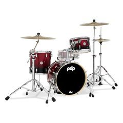 PDP by DW Concept Maple – Red to Black Sparkle