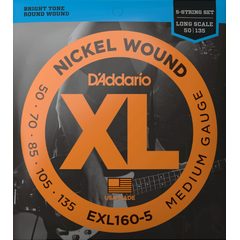 D’Addario EXL160-5 Nickel Wound Bass