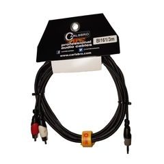 Carlsbro BI161-3M audio kabel 3 metry, 2x Cinch/ 3,5 mm jack