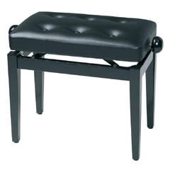 GEWA Pianová stolička Deluxe černá lesk