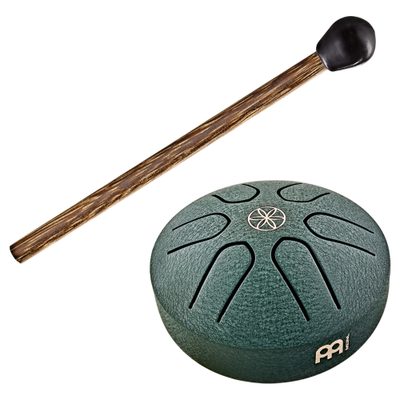 Meinl PSTD4DGGOL Sonic Energy Pocket Steel Tongue Drum 3", A Major/6 notes