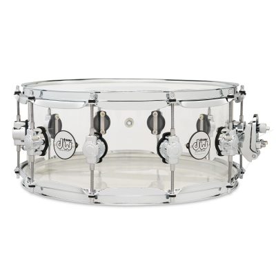 DW DDAC0614SSCL Design Acrylic snare 14" × 6"