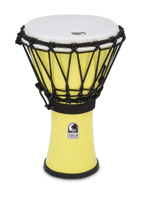 Toca Percussion TFCDJ-7PY ColorSound Djembe, 7"