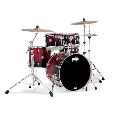 PDP by DW Concept Maple – Red to Black Sparkle