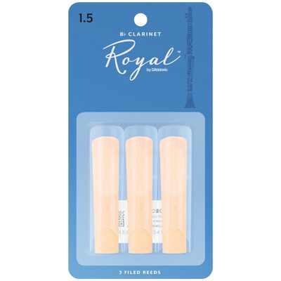 Royal by D'Addario RCB0315 Bb Clarinet Reeds 1.5 – 3 kusy