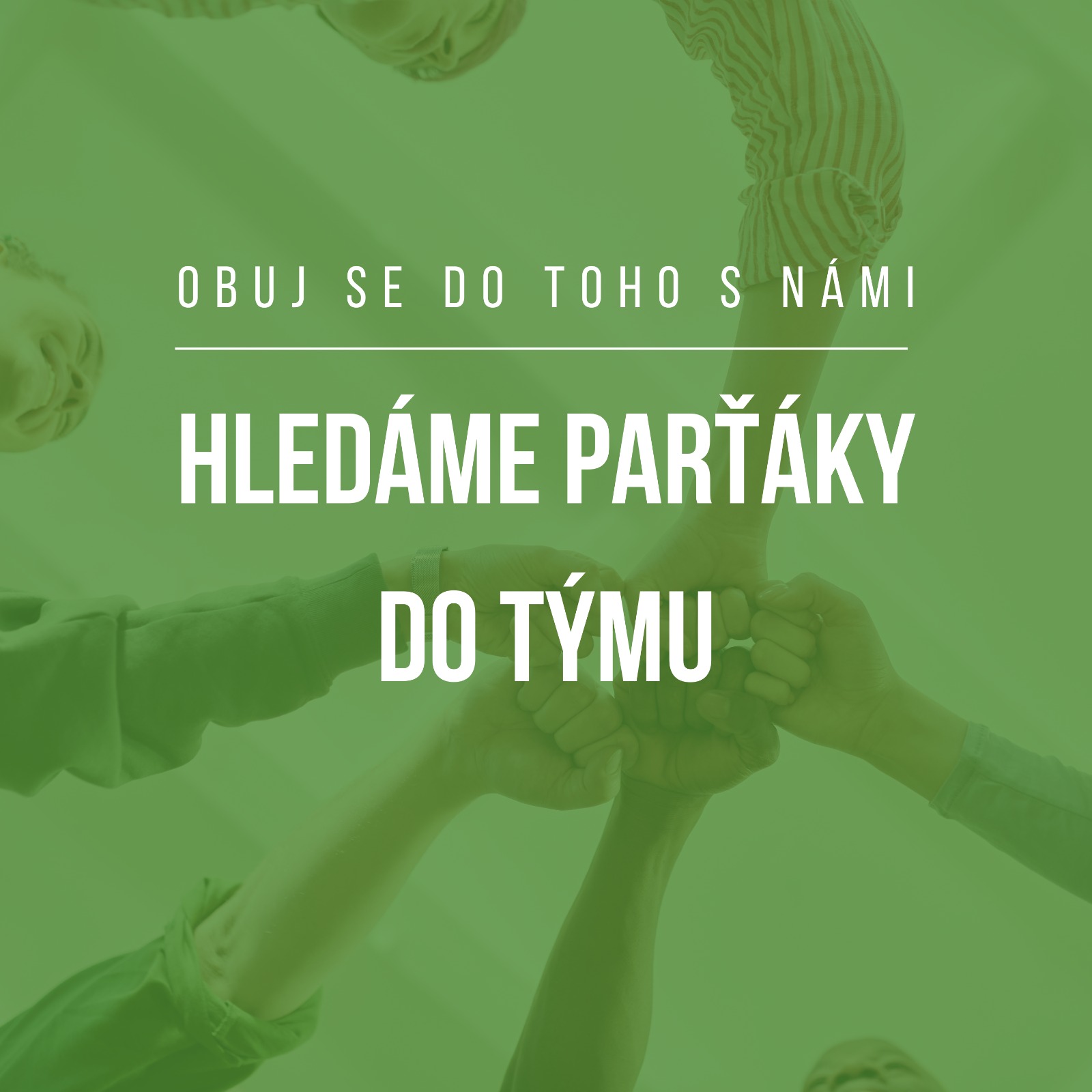 Hledáme parťáky do týmu